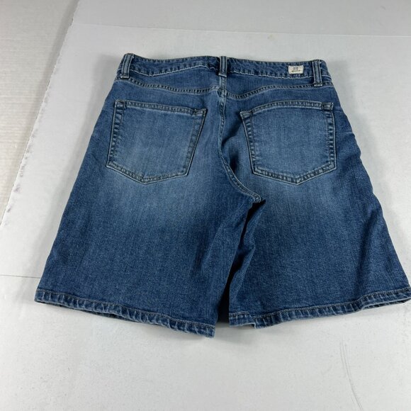 Letter To Juliet Jean Shorts Womens 29* High Rise Bermuda Blue Denim Jorts Tag M - Picture 8 of 16
